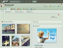 Tablet Screenshot of lilbrokenangel.deviantart.com