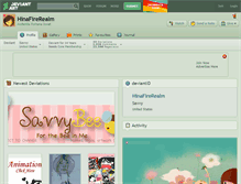 Tablet Screenshot of hinafirerealm.deviantart.com
