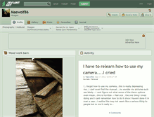 Tablet Screenshot of maewolf86.deviantart.com