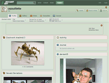Tablet Screenshot of cazouillette.deviantart.com