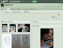 Tablet Screenshot of phoenix-201.deviantart.com