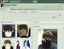 Tablet Screenshot of darkstorm-shadow.deviantart.com