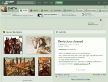 Tablet Screenshot of e09etm.deviantart.com