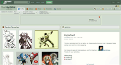 Desktop Screenshot of myriwind.deviantart.com