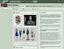 Tablet Screenshot of horror-games.deviantart.com