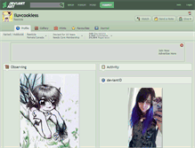 Tablet Screenshot of iluvcookiess.deviantart.com