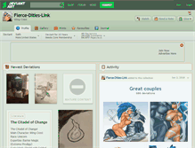 Tablet Screenshot of fierce-dities-link.deviantart.com