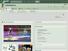Tablet Screenshot of crafterbazimon.deviantart.com