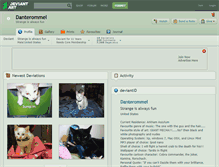 Tablet Screenshot of danterommel.deviantart.com