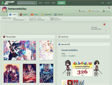 Tablet Screenshot of homeworkkillsu.deviantart.com