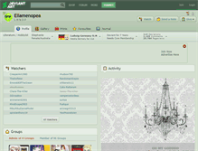 Tablet Screenshot of ellamenopea.deviantart.com