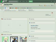 Tablet Screenshot of noelvermillion.deviantart.com