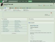 Tablet Screenshot of isle-of-the-lost.deviantart.com