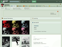 Tablet Screenshot of hanesss.deviantart.com