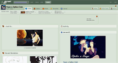 Desktop Screenshot of faye-x-spike-club.deviantart.com