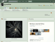 Tablet Screenshot of drumsofwar.deviantart.com