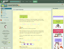 Tablet Screenshot of cuteartistunite.deviantart.com