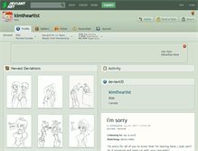 Tablet Screenshot of kimtheartist.deviantart.com