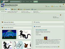 Tablet Screenshot of demonrancher666.deviantart.com