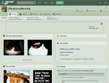 Tablet Screenshot of life-as-a-cube-o-ice.deviantart.com