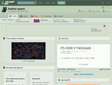 Tablet Screenshot of feather-queen.deviantart.com