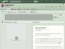 Tablet Screenshot of forgetmariah.deviantart.com