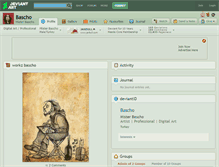 Tablet Screenshot of bascho.deviantart.com