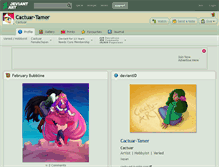 Tablet Screenshot of cactuar-tamer.deviantart.com