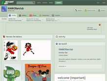 Tablet Screenshot of kimikofanclub.deviantart.com