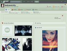 Tablet Screenshot of medicated-kitty.deviantart.com