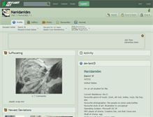 Tablet Screenshot of nanidanides.deviantart.com