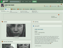 Tablet Screenshot of color-me-neon.deviantart.com