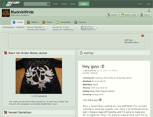 Tablet Screenshot of blackveilpride.deviantart.com