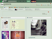 Tablet Screenshot of lovelymovies.deviantart.com