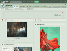 Tablet Screenshot of lilltommy.deviantart.com