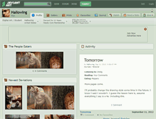 Tablet Screenshot of hallowing.deviantart.com