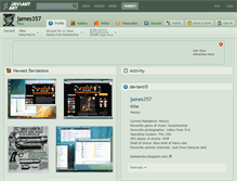 Tablet Screenshot of james357.deviantart.com