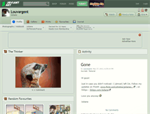 Tablet Screenshot of louvargent.deviantart.com