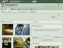 Tablet Screenshot of crazyquesadilla.deviantart.com