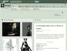 Tablet Screenshot of beonarri.deviantart.com