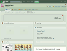 Tablet Screenshot of narutoplace1.deviantart.com