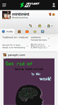 Mobile Screenshot of mintimint.deviantart.com