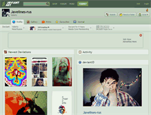 Tablet Screenshot of javelines-rus.deviantart.com