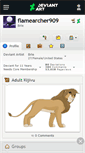 Mobile Screenshot of flamearcher909.deviantart.com