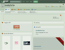 Tablet Screenshot of goodiesforyou.deviantart.com