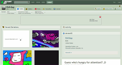 Desktop Screenshot of evil-guy.deviantart.com