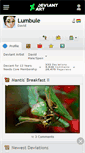 Mobile Screenshot of lumbule.deviantart.com