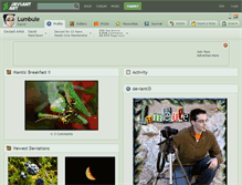 Tablet Screenshot of lumbule.deviantart.com
