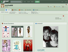 Tablet Screenshot of exorina888.deviantart.com