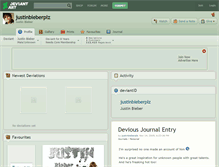 Tablet Screenshot of justinbieberplz.deviantart.com
